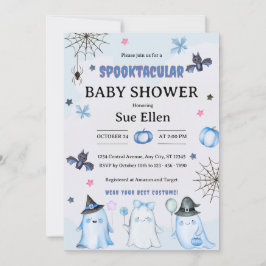 Invitación Spooktacular Halloween Acuarela Baby Shower