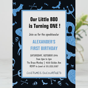 Invitación Spooktacular Little boo Halloween 1er cumpleaños