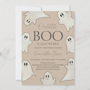 Invitación Spooky Ghost Halloween Baby Shower