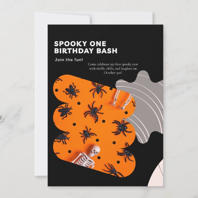 Invitación SPOOKY ONE custom  (Anverso)