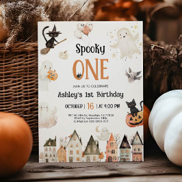 Invitación Spooky One | Primer cumpleaños de Halloween