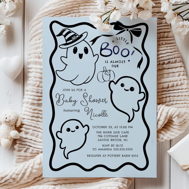 Invitación Spooky Sweet Little Boo Baby Shower (Subido por el creador)