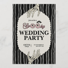 Invitación Spooky Till Death Do Us Part Wedding