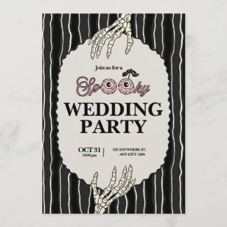 Invitación Spooky Till Death Do Us Part Wedding