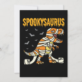 Invitación Spookysaurus Halloween Spooky T Rex Dinosaur