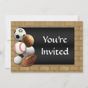 Invitación Sports Al-Star, baloncesto/fútbol/fútbol