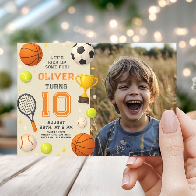 Invitación Sports Champion Birthday Party (Subido por el creador)