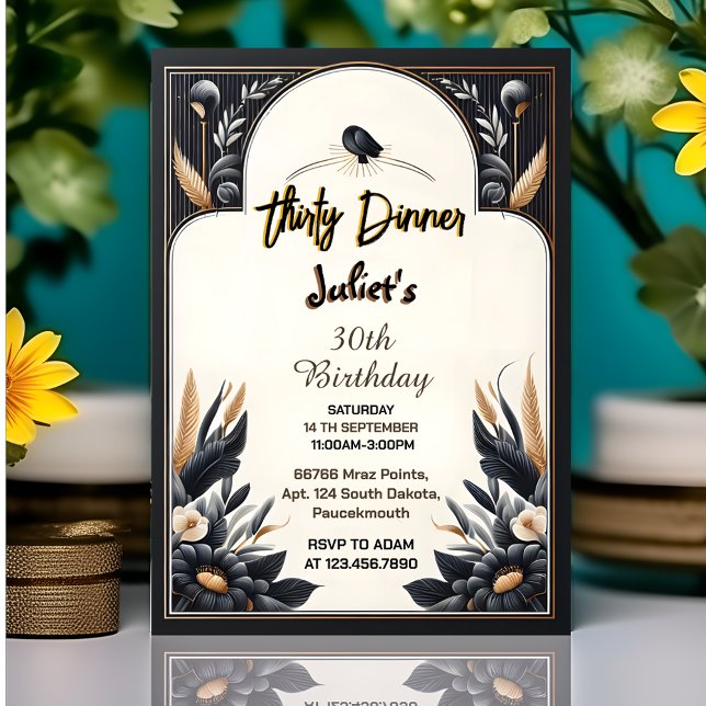 Invitación Spot Mens Masculino cena para adultos elegante cum (Subido por el creador)