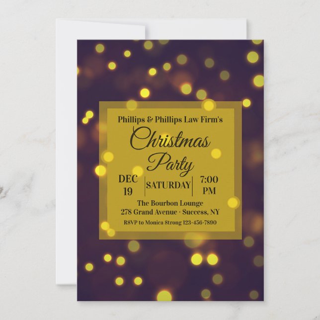 Invitación Spotlight en Navidad (Anverso)