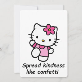 Invitación Spread Kindness Like Confetti