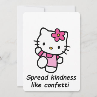 Invitación Spread Kindness Like Confetti