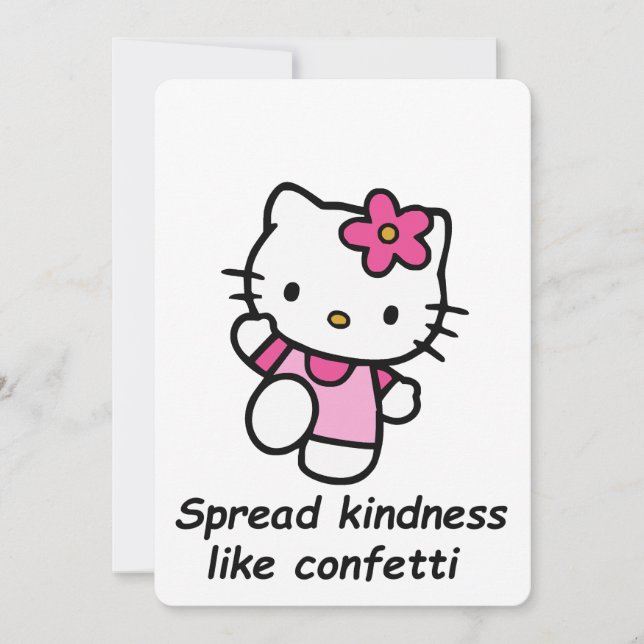 Invitación Spread Kindness Like Confetti (Anverso)