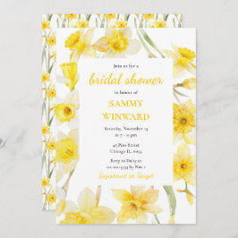 Invitación Spring Daffodils Bridal Shower