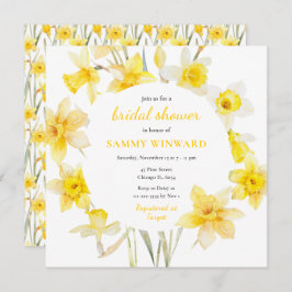 Invitación Spring Daffodils Bridal Shower