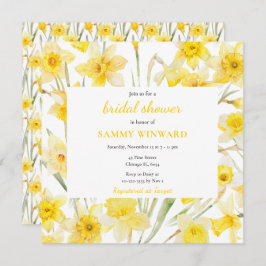 Invitación Spring Daffodils Bridal Shower