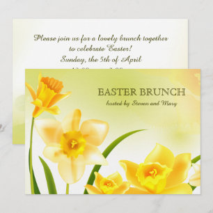 Invitación Spring Daffodils Personalizado Easter Brunch