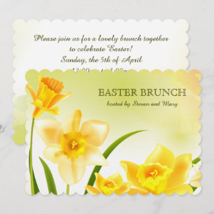 Invitación Spring Daffodils Personalizado Easter Brunch
