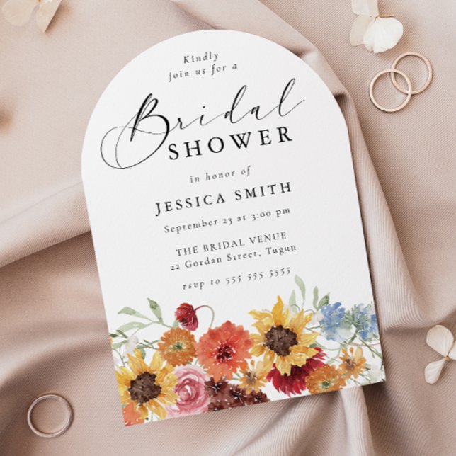 Invitación Spring Floral Modern Arch Bridal Shower  (Subido por el creador)