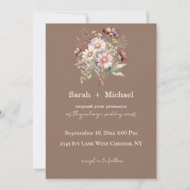 Invitación Spring Floral Wedding Invitation