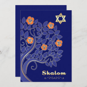 Invitación Spring Flowering Tree Passover   Pesach Seder
