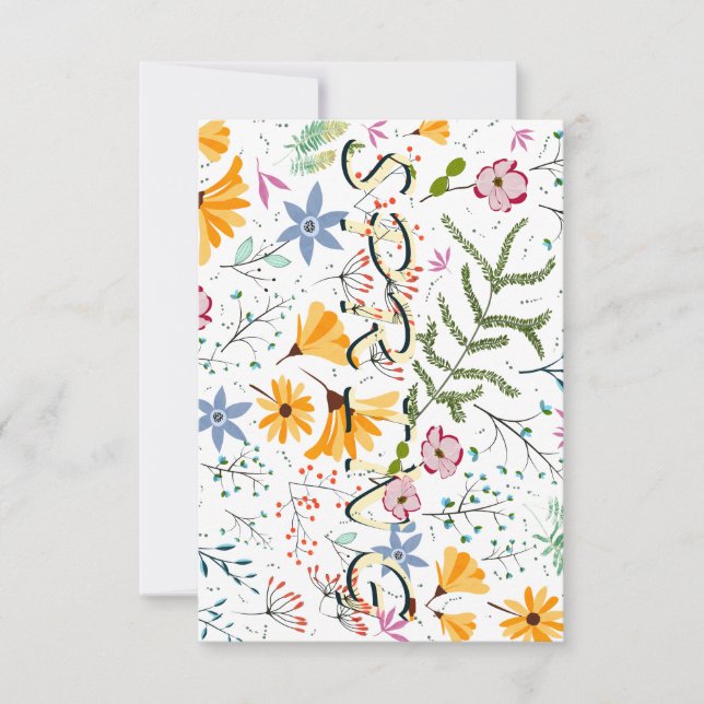 Invitación Spring Garden (Anverso)