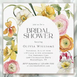Invitación Spring Garden Bright Floral Bridal Shower 