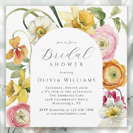 Invitación Spring Garden Bright Floral Bridal Shower 