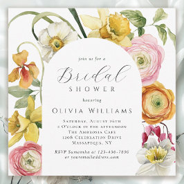 Invitación Spring Garden Bright Floral Bridal Shower 