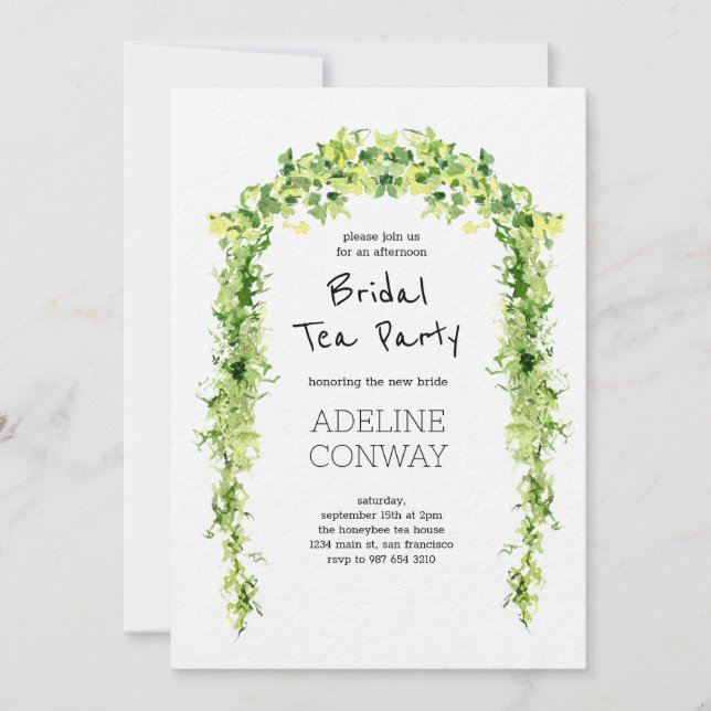 Invitación Spring Gate Garden Bridal Shower Celebration (Anverso)