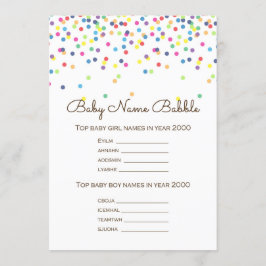 Invitación Sprinkke Baby Shower Game con respuesta 5x7 tamaño