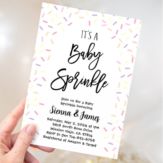 Invitación Sprinkle Baby Shower (Subido por el creador)