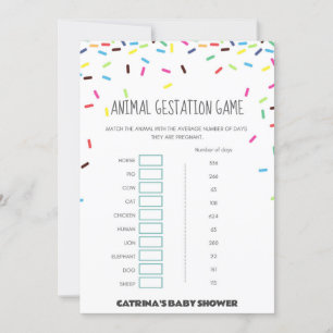 Invitación Sprinkle Baby Shower - Nombre editable, 5x7