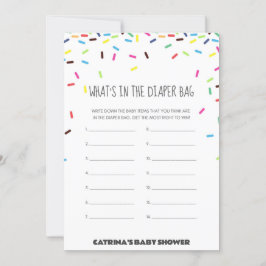 Invitación Sprinkle Baby Shower - Nombre editable, 5x7