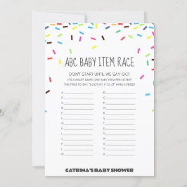 Invitación Sprinkle Baby Shower - Nombre editable, 5x7