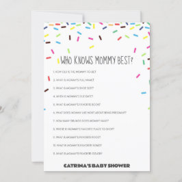 Invitación Sprinkle Baby Shower - Nombre editable, 5x7