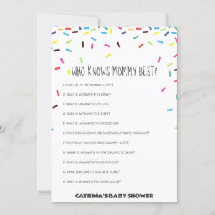 Invitación Sprinkle Baby Shower - Nombre editable, 5x7