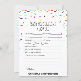 Invitación Sprinkle Baby Shower - Nombre editable, 5x7