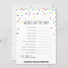 Invitación Sprinkle Baby Shower - Nombre editable, 5x7