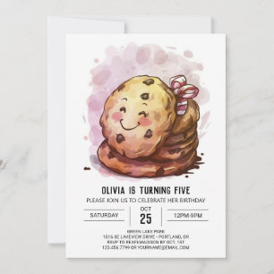 Invitación Sprinkles Happy Elegant Cookies Cumpleaños