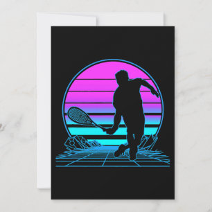 Invitación Squash Player Retro Squash Lover
