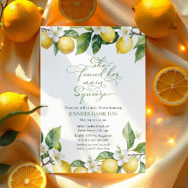 Invitación Squeeze Principal | Lemon Mediterranean Bridal Sho
