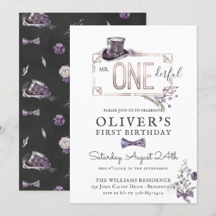 Invitación Sr. Onemaravilloso   Vintage Gentleman Royal Birth