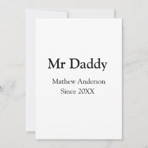Invitación Sr Papá desde agregar año nombre padres nombre pad