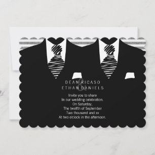 Invitación Sr. Suit y Boda de Tie Gay