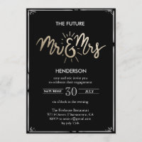 Sr. y la señora futuros Engagement Invitation