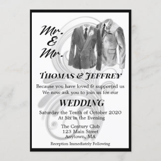 Invitación Sr. y Sr. Wedding Invitation