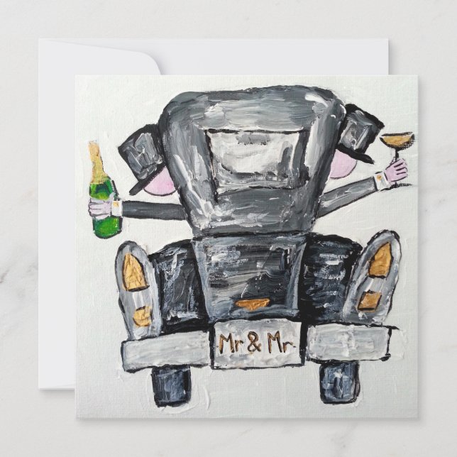 Invitación Sr. y Sr. wedding invitation (Anverso)