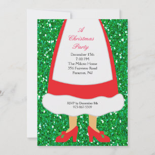 Invitación Sra. Claus Navidades Fiesta