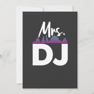 Invitación Sra Dj Esposa Disc Jockey