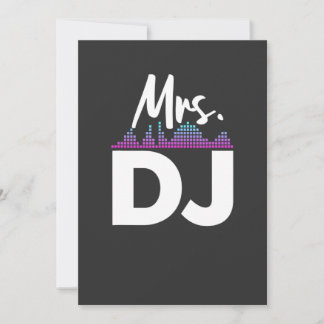 Invitación Sra Dj Esposa Disc Jockey